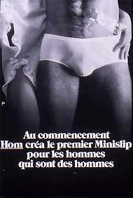 1968: premier slip avec une coque pour éviter toute compression du sexe