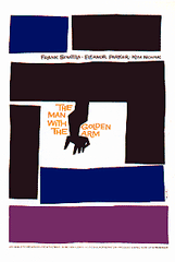 Saul Bass: The Man with the Golden Arm - film poster for Otto Preminger