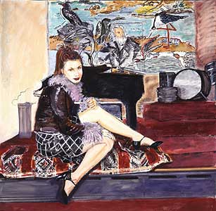 larry rivers: olga, russian model in the artist's studio, 1999